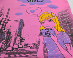  28603 Майка "GIRLS" д.дев. яр.розовый